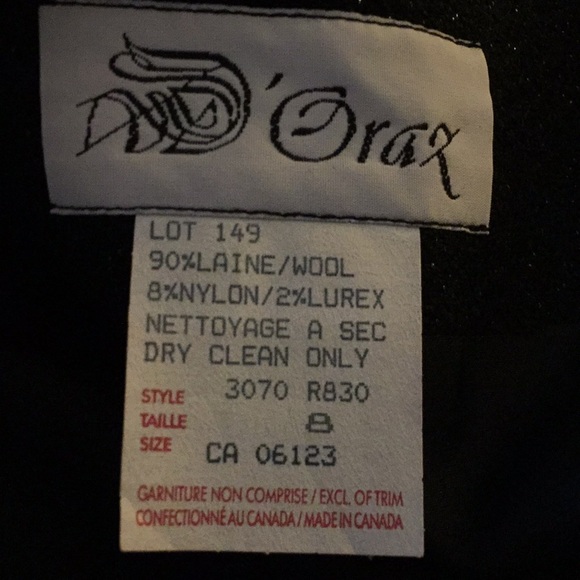 Metallic thread jacket and skirt in wool - Picture 9 of 12